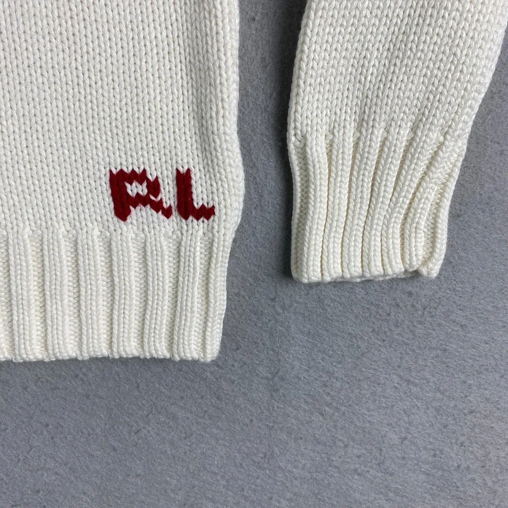 Polo Ralph Lauren Sweater Kids Small 8 American Flag Knit Americana USA